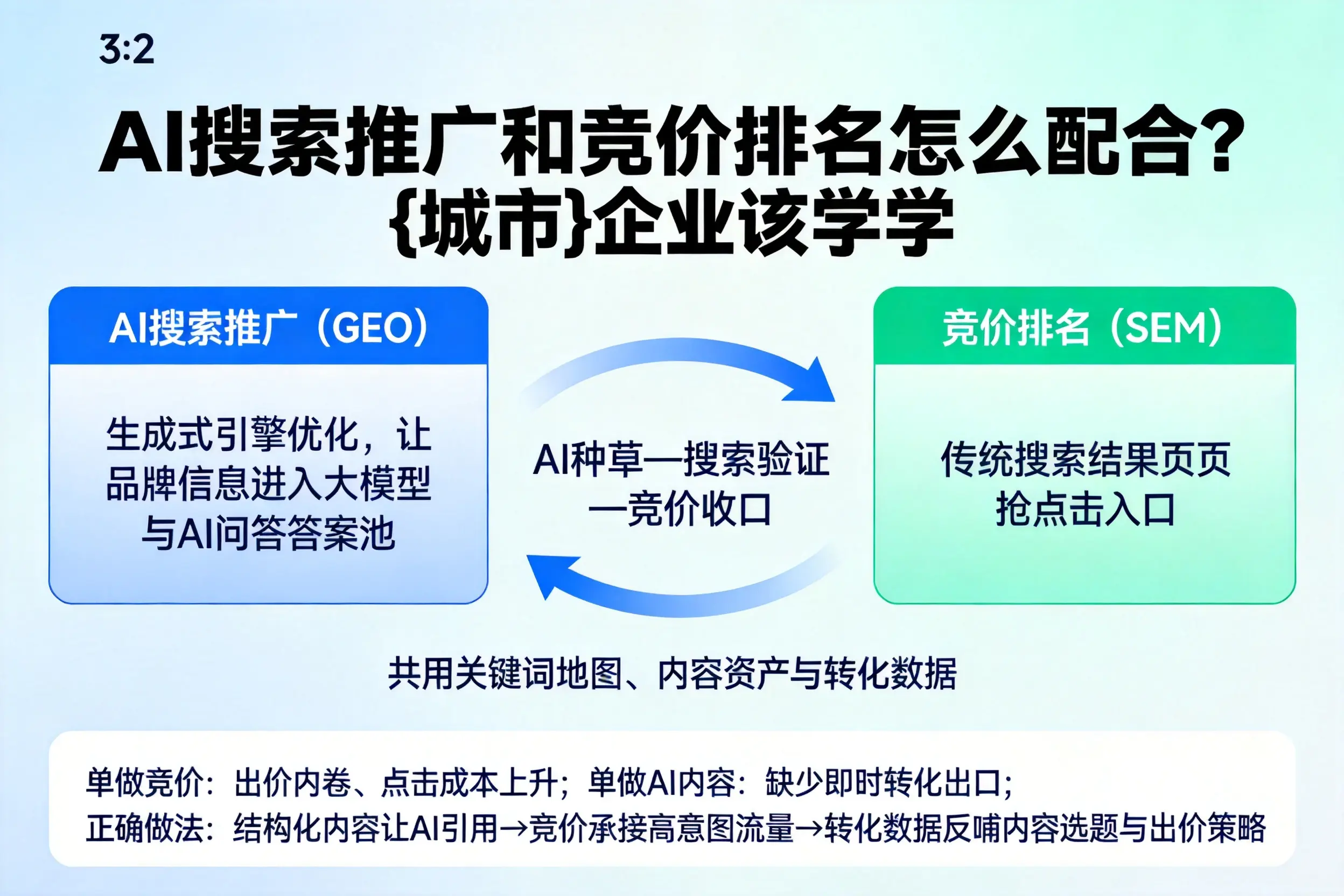 AI搜索推广和竞价排名怎么配合？莆田企业该学学