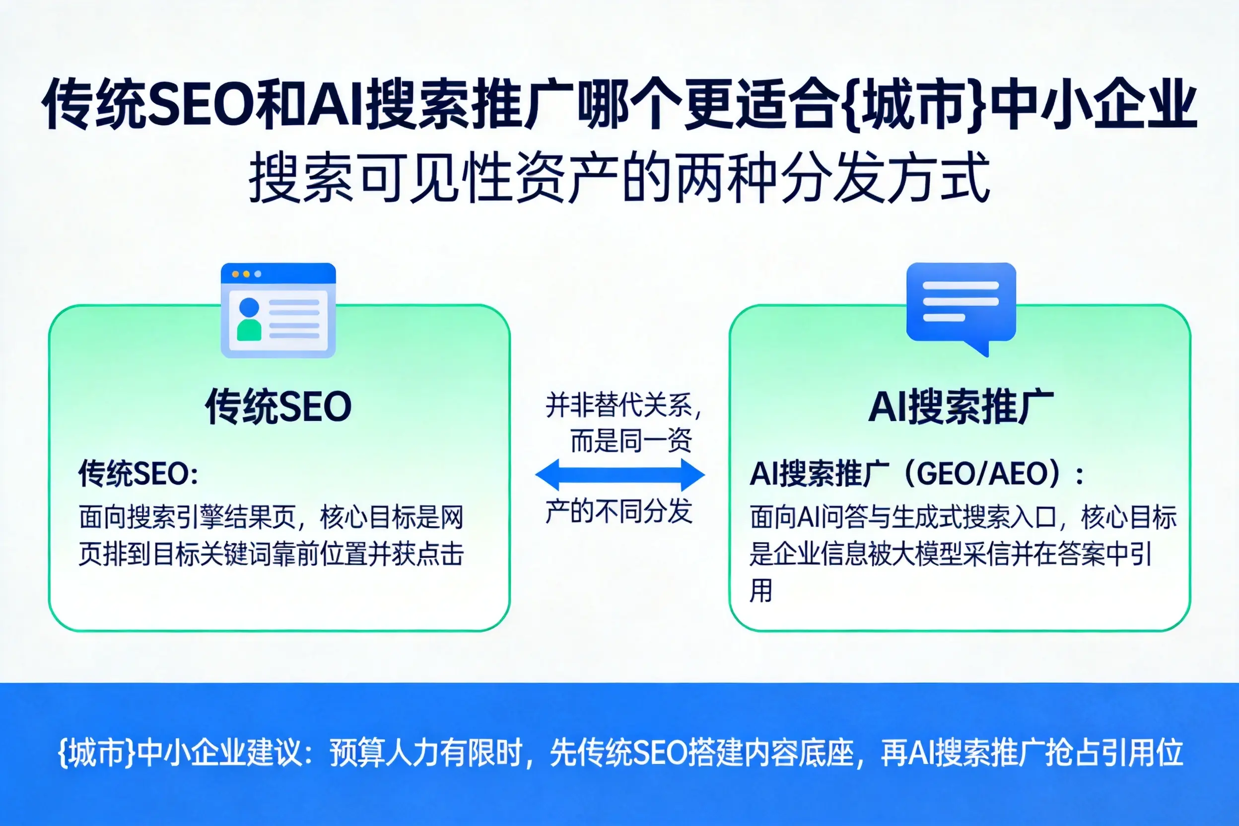传统SEO和AI搜索推广哪个更适合莆田中小企业