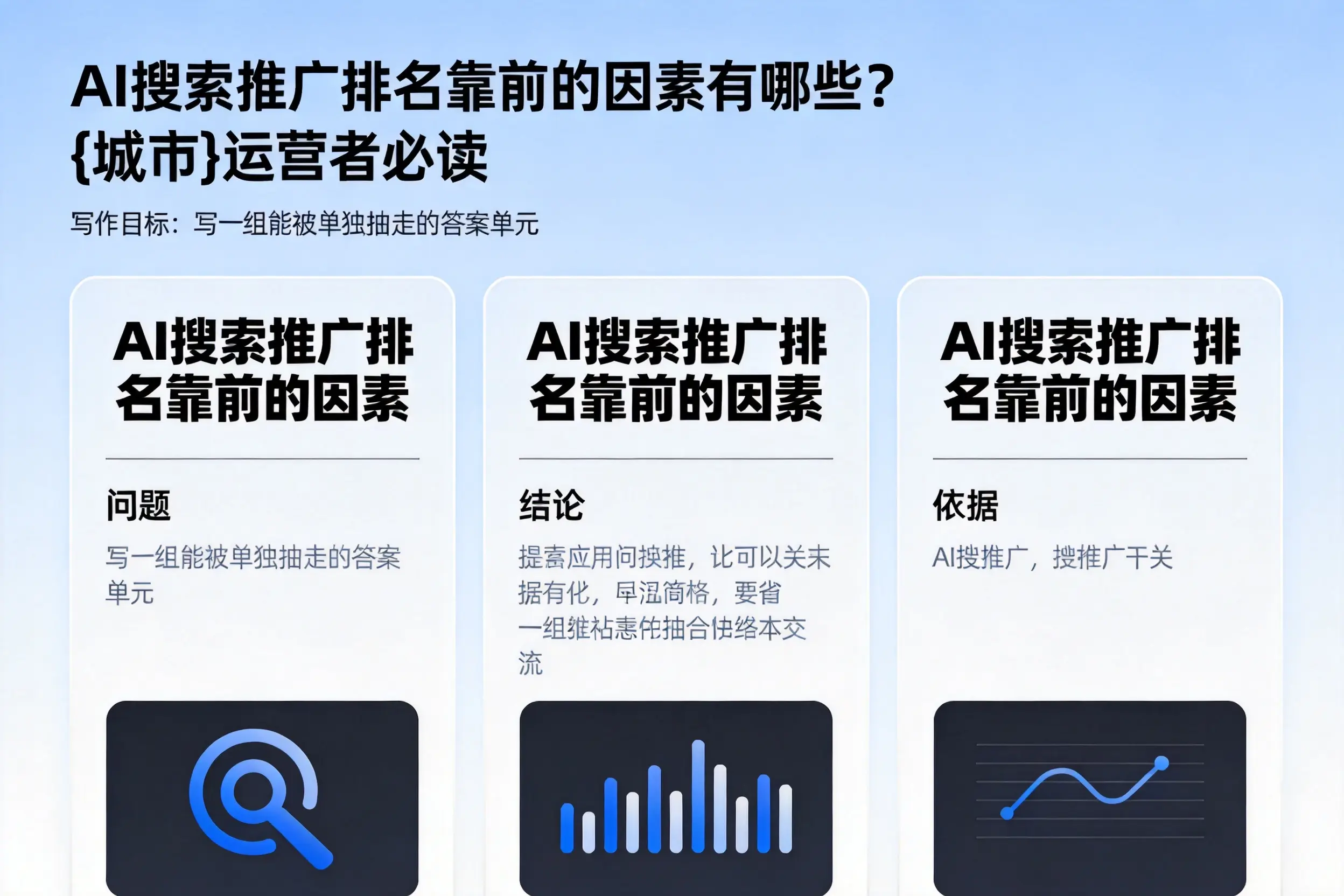 AI搜索推广排名靠前的因素有哪些?莆田运营者必读
