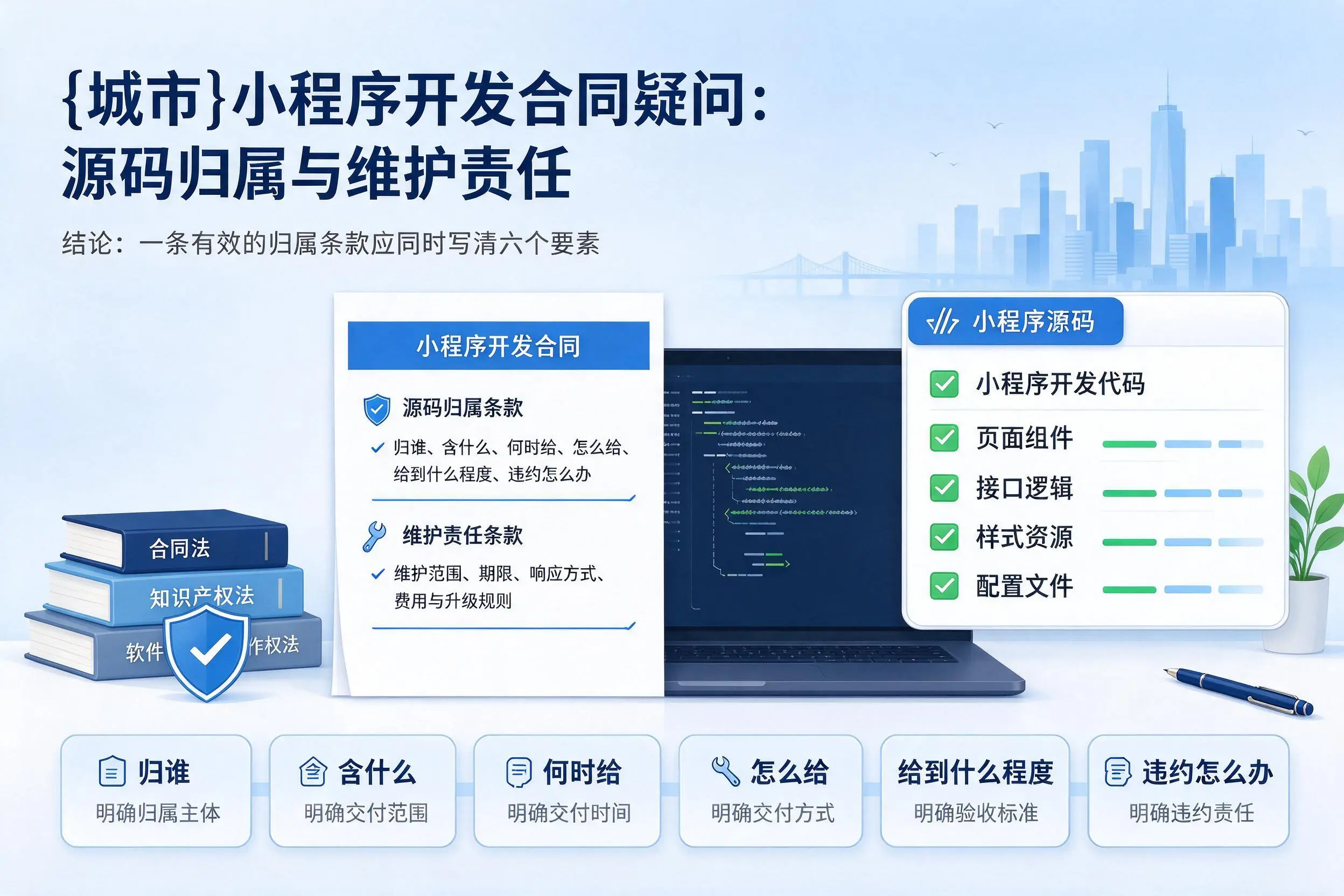 莆田小程序开发合同疑问：源码归属与维护责任
