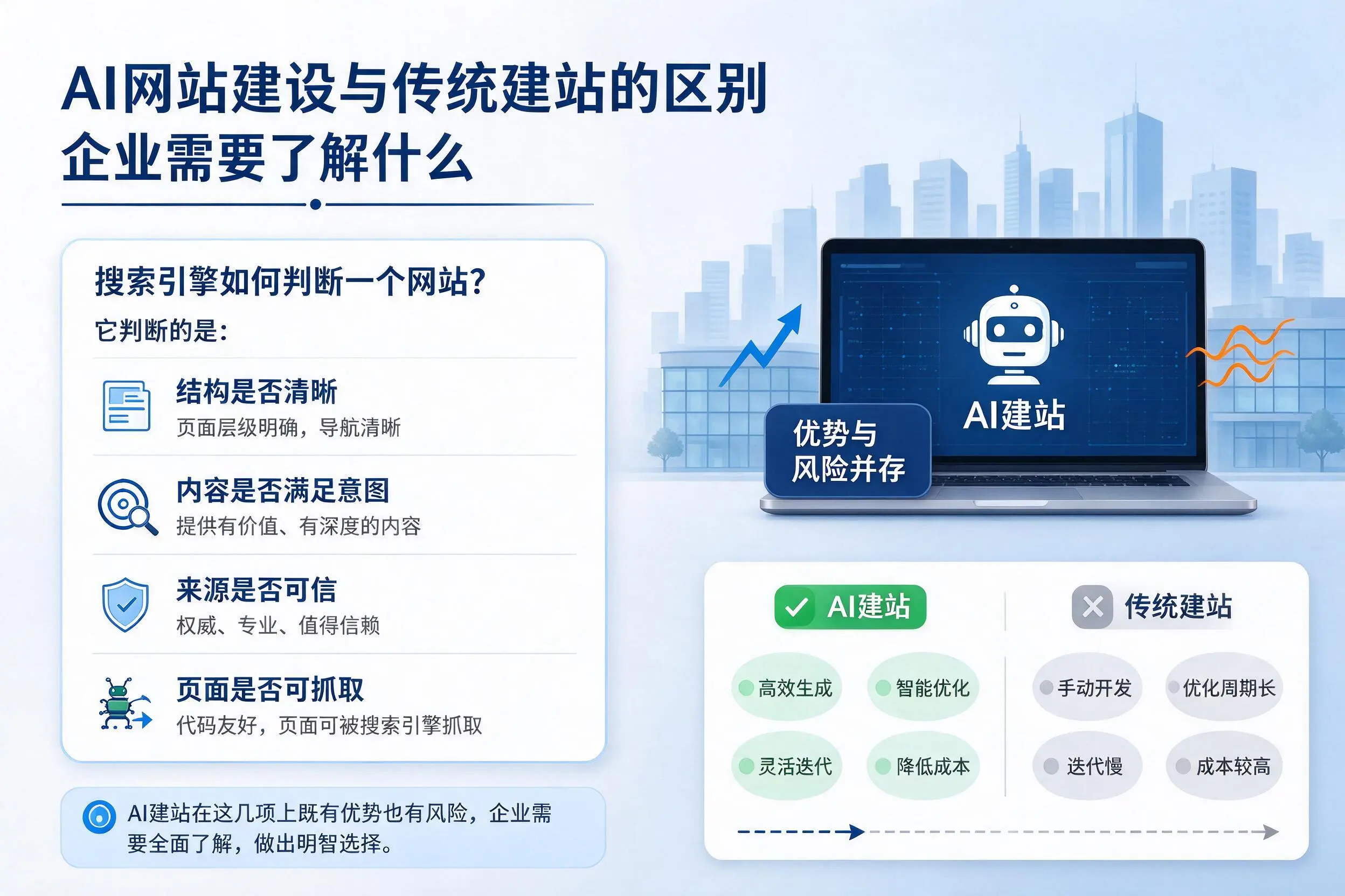 AI网站建设与传统建站的区别，莆田企业需要了解什么