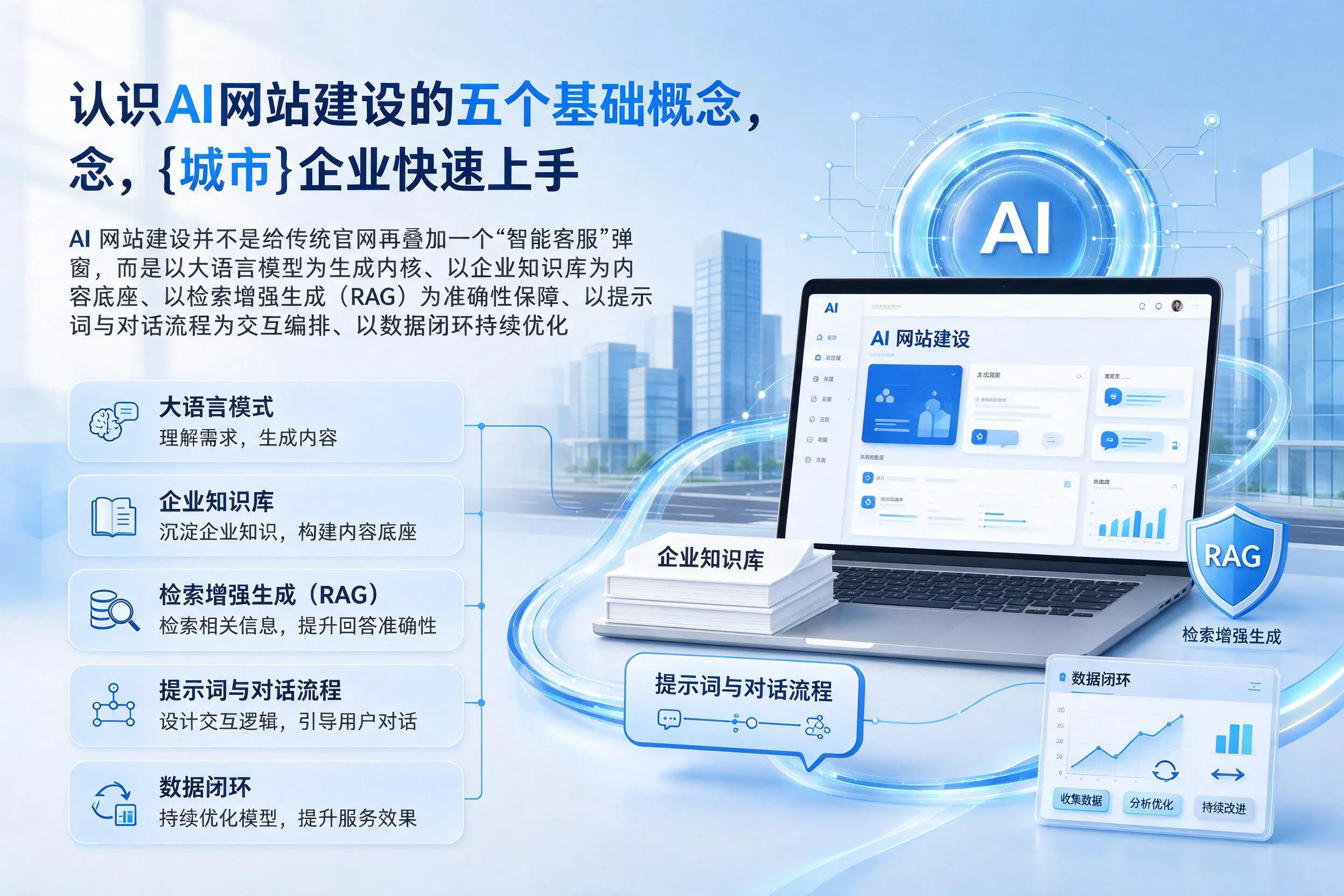 认识AI网站建设的五个基础概念，莆田企业快速上手