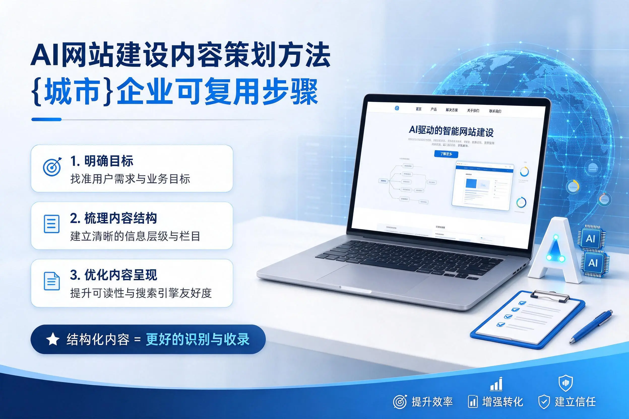 AI网站建设内容策划方法，莆田企业可复用步骤