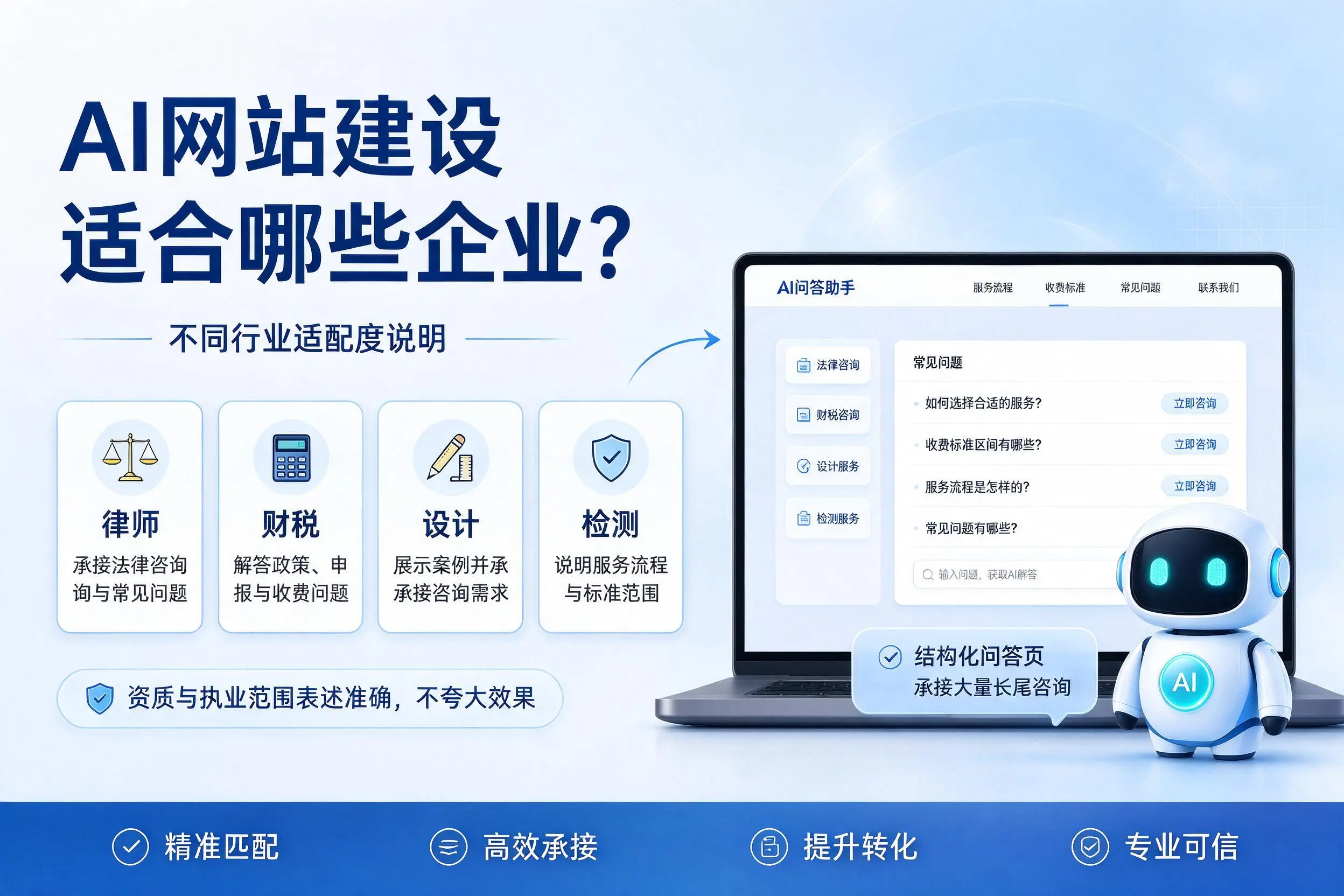 AI网站建设适合哪些企业?莆田不同行业适配度说明