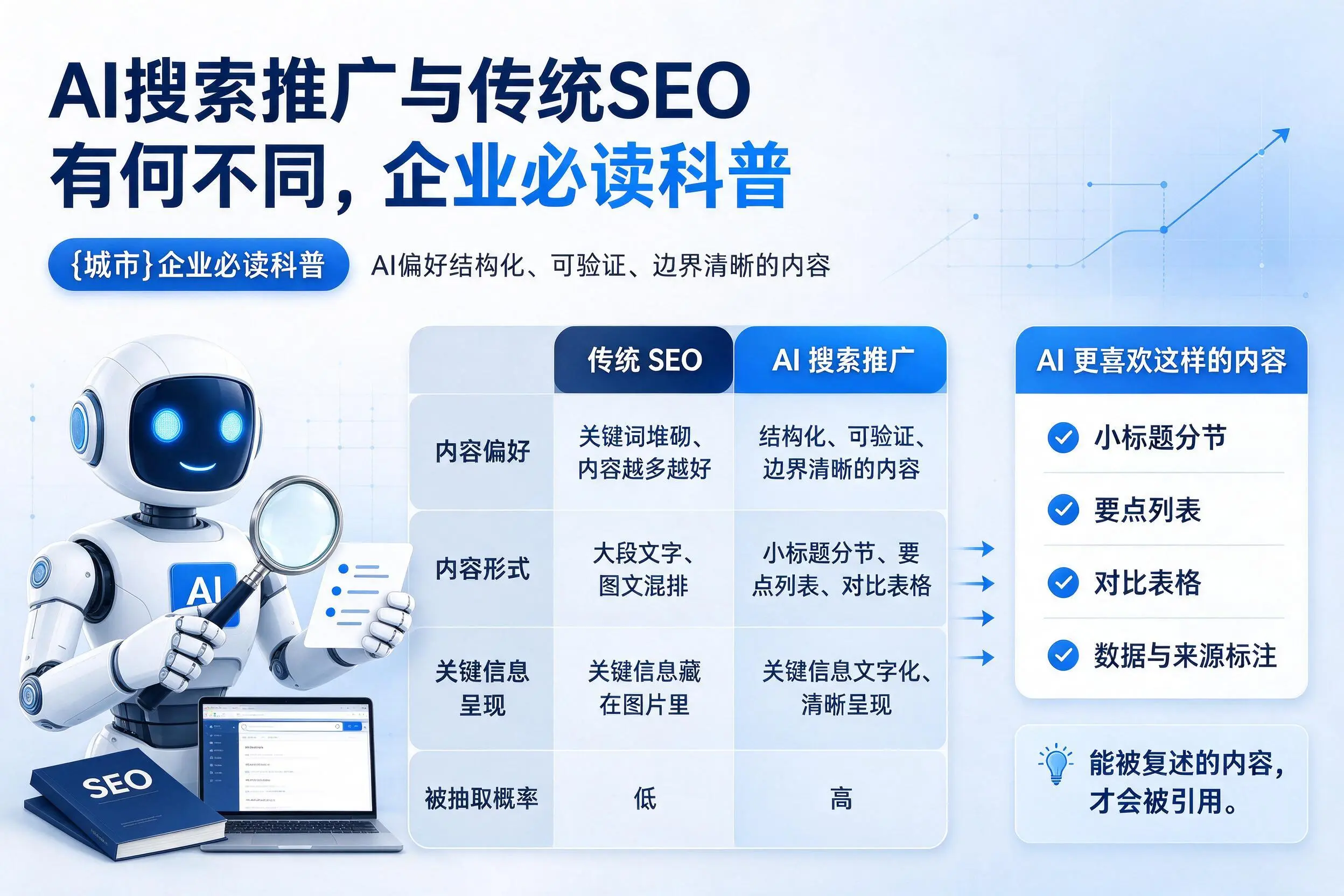AI搜索推广与传统SEO有何不同，莆田企业必读科普